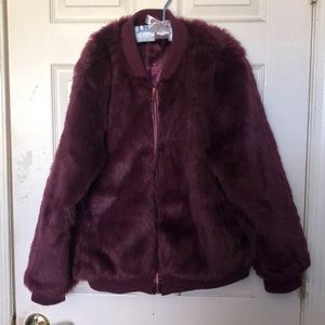 Faux fur coat